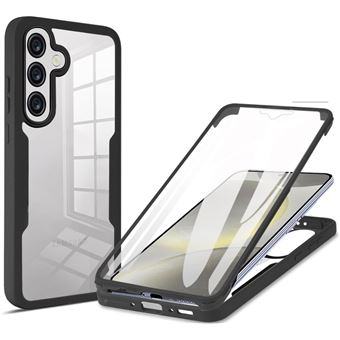 Coque Noir pour Samsung Galaxy A36 5G avec Protection D'écran, 360 integrale Antichoc Rigide PC/Souple TPU Gel Silicone - HQSELECTION®. - 1