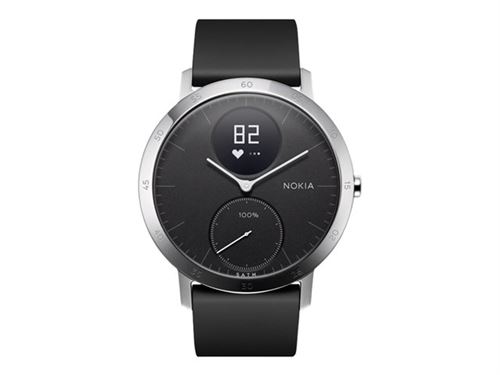 Nokia - Dragonne pour suivi des activités - noir - pour Nokia Steel (36 mm), Steel HR (36 mm)