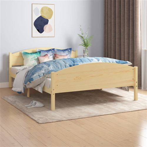 vidaXL Cadre de lit sans matelas bois massif de pin 140x200 cm322029