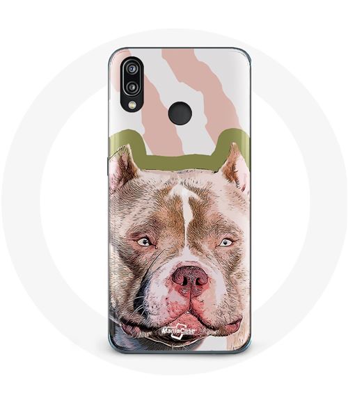 Coque pour Huawei P20 Lite Chien de Pitbull marron Maniacase