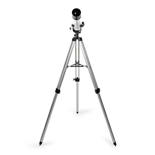 Télescope Ouverture: 70 mm Longueur focale: 700 mm Finderscope: 5 x 24 Hauteur de travail maximale: 125 cm Tripod Blanc / Noir
