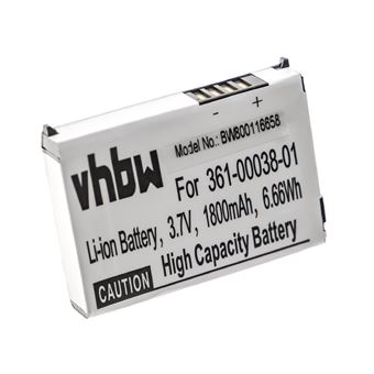 vhbw 1x Batterie compatible avec Garmin Zumo 660LM, 650, 210 CE, 600, 660, 220, 665LM, 665, 210 GPS, appareil de navigation (1880mAh, 3,7V, Li-ion) - 1