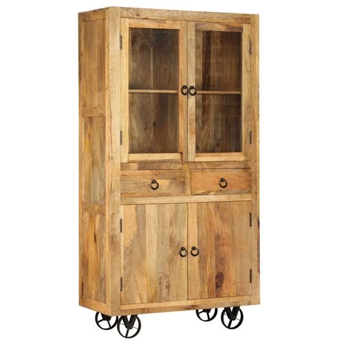 vidaXL Buffet Bois de manguier massif 95 x 45 x 185 cm