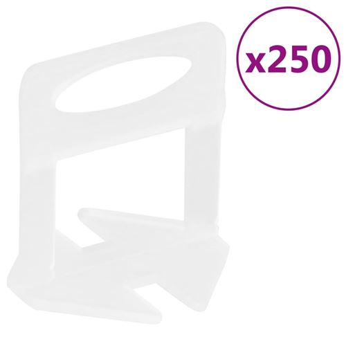 vidaXL Fliesen-Nivellierclips 250 Stk. 3 mm