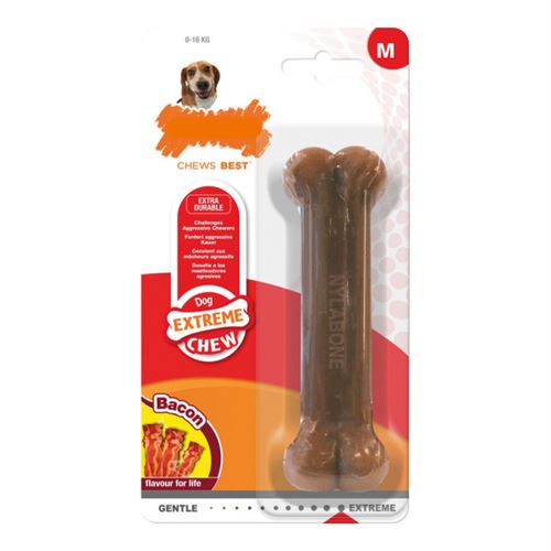 Comparer les prix de Jouet pour chien Nylabone Dura Chew Bacon Taille M Nylon