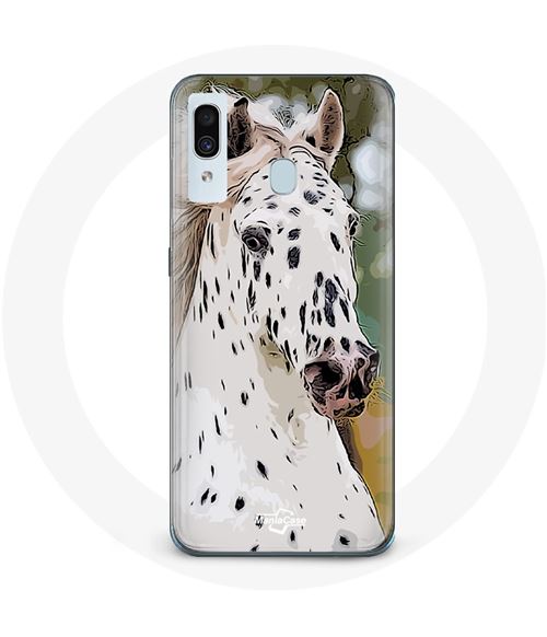 Coque pour Samsung Galaxy A20 Appaloosa Cheval blanc Maniacase