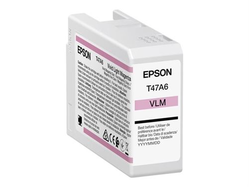Epson T47A6 - 50 ml - Magenta vif clair - original - cartouche d'encre - pour SureColor SC-P900, SC-P900 Mirage Bundling
