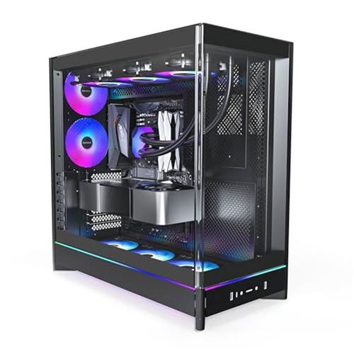 Non Communiqué Boîtier Pc Atx - Montech - Hs02 Pro - Verre Trempé Incurvé - Ventilation Verticale - Design Réversible