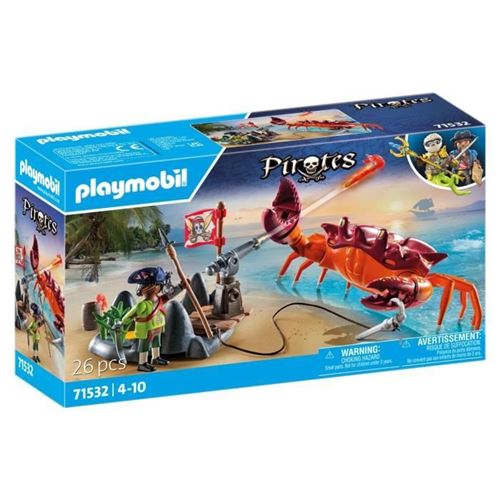 Playmobil Pirates 71532 Pirate et crabe géant