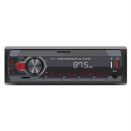 Autoradio Bluetooth MP3 Lecteur FM USB AUX Subwoofer Couleurs Assistant Vocal YONIS