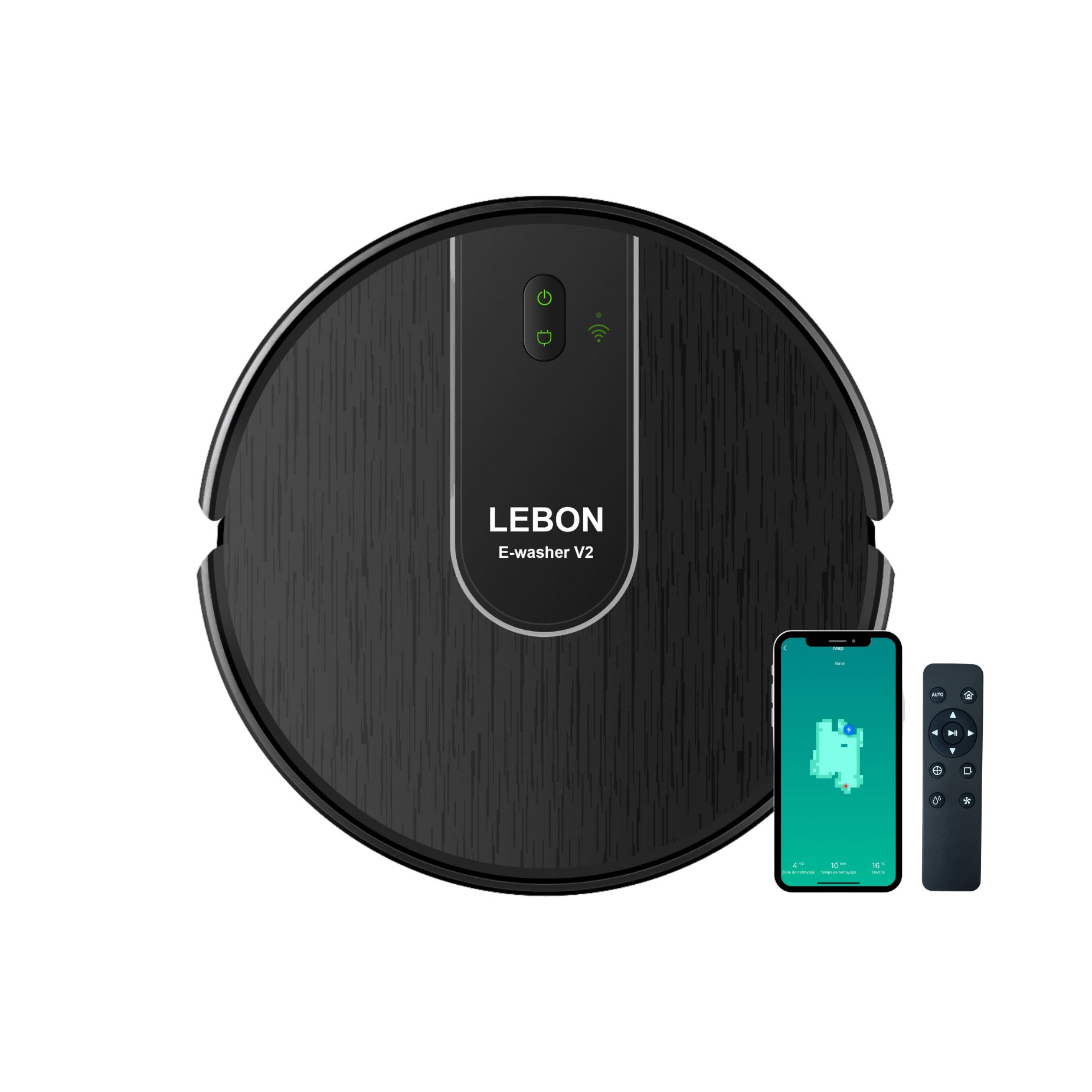 LEBON E-Washer V2 Pro aspirateur robot laveur connecté