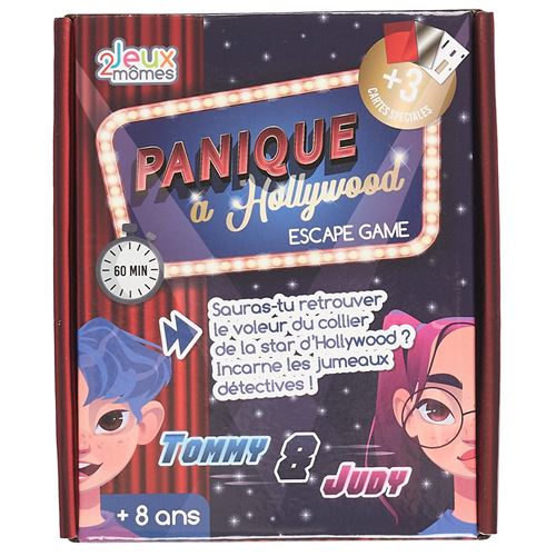 Jeu d'escape game Panique à Hollywood - Dès 8 ans