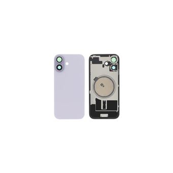 Vitre Arrière pour iPhone 15 Pro Max avec Support et NFC en Bleu Titane