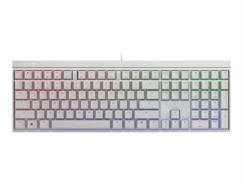 Non Communiqué Blanc Cherry Mx 2.0S - Clavier - Backlit - Usb - Qwertz - Allemand - Commutateur : Cherry Mx Red