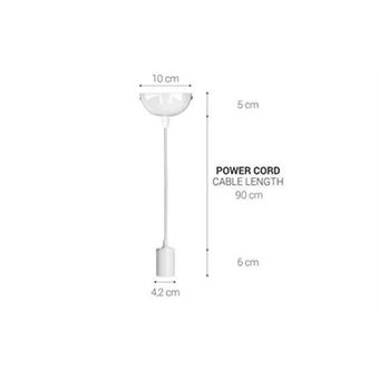 Kwmobile 2x câble électrique pour lampe - câble avec douille e27 bague de  fixation et support - monture de suspension luminaire plafond - blanc -  Achat & prix