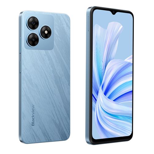 Smartphone Blackview WAVE8 6.56 12Go 256Go Android 14 Telephone Portable dual sim 4G -bleu