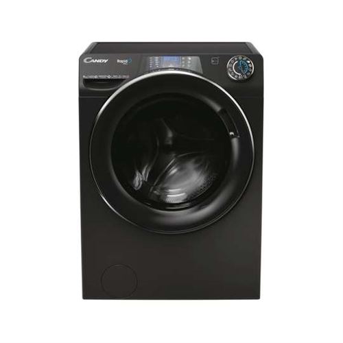 Candy Rapidó Pro Rp 496Bwmbcb/1-S - Machine À Laver - Largeur : 60 Cm - Profondeur : 53 Cm - Hauteur : 85 Cm - Chargement Frontal - 58 Litres - 9 Kg - 1400 Tours/Min - Noir