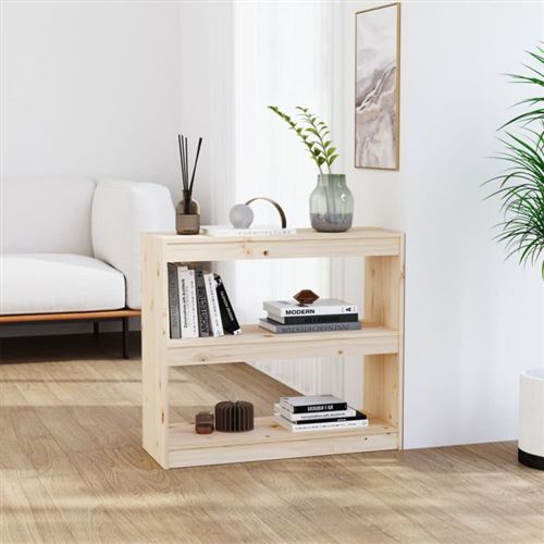 vidaXL Bibliothèque/Séparateur de pièce 80x30x71,5 cm Bois de pin