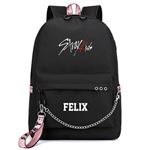 Sac à Dos Stray Kids FELIX pour Filles (SD1622) 32*15*45 cm Noir