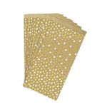 SIGEL Lot 50 Enveloppes Noël Golden Dream – 11x22 Cm, 90 G/m², Motif Paquets Cadeaux Bronze