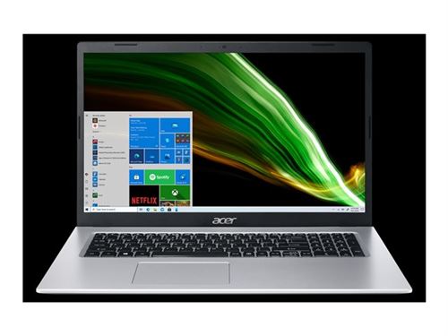 Acer Aspire 3 A317-54 - Intel Core i5 - 1235U / jusqu'à 4.4 GHz - Win 11 Home - Carte graphique Intel Iris Xe - 16 Go RAM - 512 Go SSD NVMe - 17.3" IPS 1920 x 1080 (Full HD) - Gigabit Ethernet - Wi-Fi 5 - gris