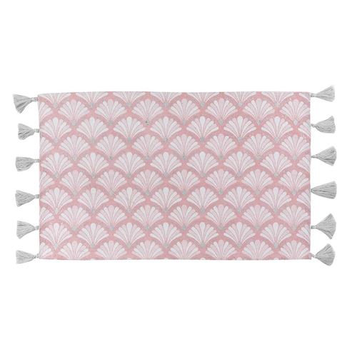 Generique Rose Tapis Déco À Pompons "Art Chic" 50X80cm - Image 3
