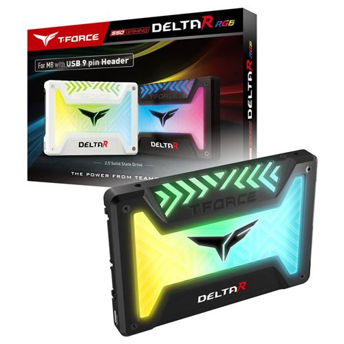 Team group t-force delta r 2,5 pouces ssd, sata 6g - 500 gb - noir