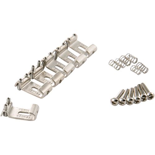 Fender Lot De 6 Pontets Pour Chevalet Tremolo American Vintage, Couleur Nickel