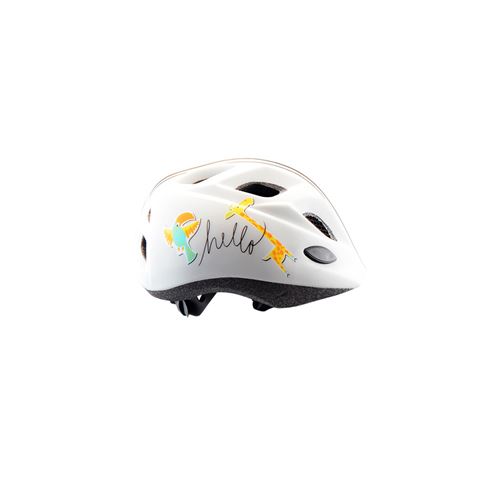 Casque enfant baby polisport xs kids hello girafe mat in mold avec reglage occipital 48/52