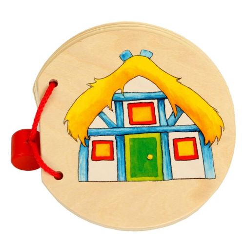 Livre d'images en bois Maison