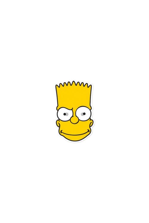 Masque Carton Adulte Bart © Les Simpson - Jaune - Taille Unique