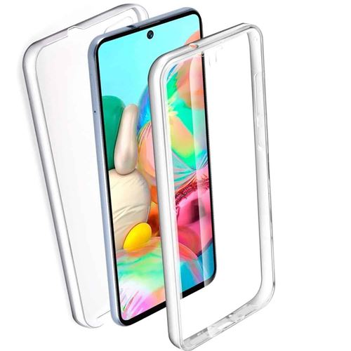 Coque 360 degrés Full cover avant arrière pour Samsung Galaxy A51 -Transparent