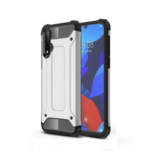 Coque en TPU garde blindée hybride argent pour votre Huawei Nova 5/Nova 5 Pro