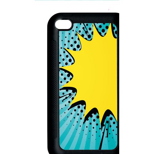 Coque Apple Ipod Touch 4 Fond Comics Bleu
