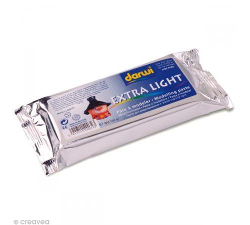 Pâte à modeler Darwi - Extra light Blanc - 160 gr