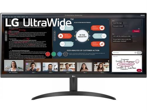 LG 34WP500-B - LED-monitor - 34 - 2560 x 1080 UWFHD @ 75 Hz - IPS - 250 cd/m² - 1000:1 - HDR10 - 5 ms - 2xHDMI