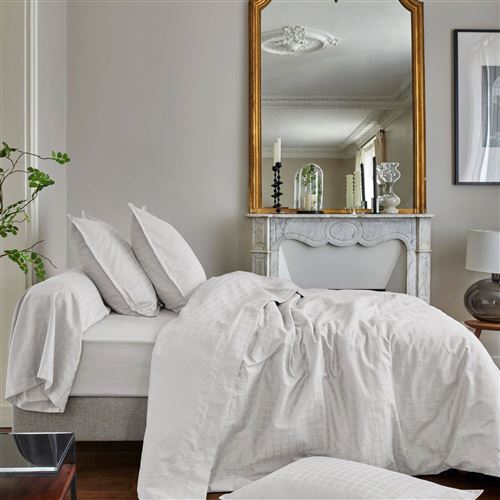 Drap satin Palace BLANC DES VOSGES 240 x 300 cm Blanc