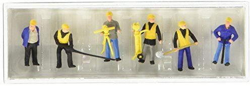 Track Maintenance Crew wAccessories (6) HO Scale Preiser Models