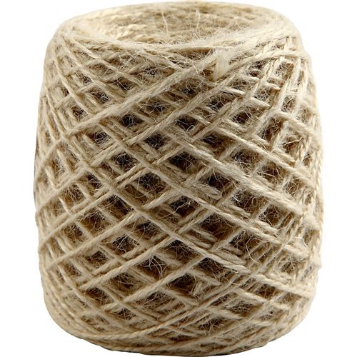 Colortime fil de chanvre naturel 150 mètres beige