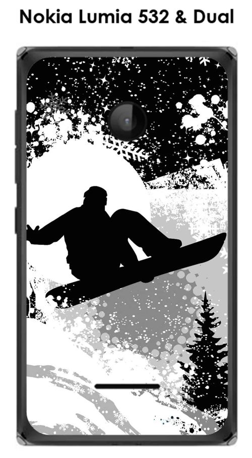 Coque Nokia Lumia 532 & Dual design ski1