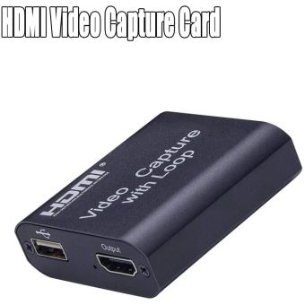 HDMI 1080P Video Capture Card de Jeu vers USB 2.0 pour Windows/Mac/Android avec Adaptateur Convertisseur USB vers Type C WisFox Carte de Capture Audio Vidéo 