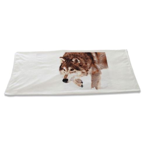 Plaid polaire Wolf 150 x 130 cm
