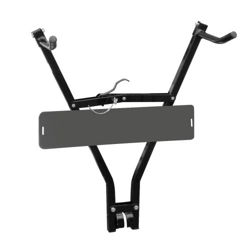 Carpoint porte-vélo barre d'attelage 100 cm acier 2 vélos noir