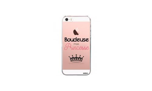 Coque Iphone Se / 5s / 5 Rigide Transparente, Boudeuse Mais Princesse, Evetane®