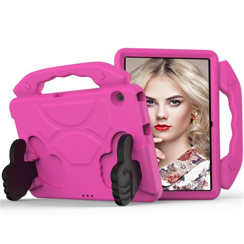 Coque en TPU Pouce antichoc en EVA avec béquille rose pour votre Huawei MediaPad T3 10