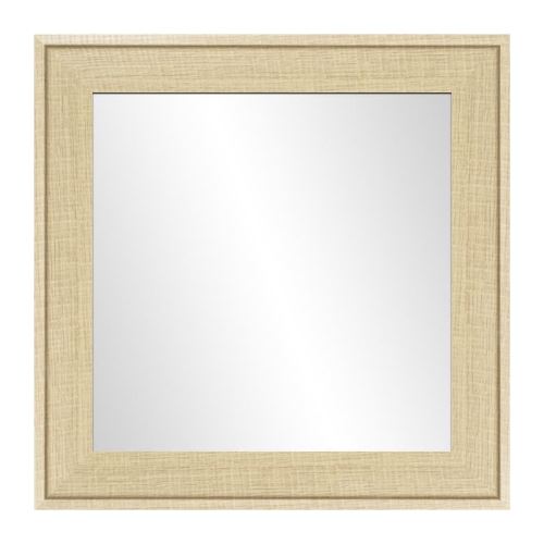 Miroir en hetre Ds - 50x50 cm - MDF - Moulure 8 cm - 66x66 cm