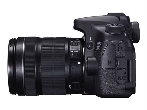 Canon EOS 70D - Appareil photo numérique - Reflex - 20.2 MP - APS-C - 1080p - 11x zoom optique objectif EF-S 18-200 mm IS - Wi-Fi