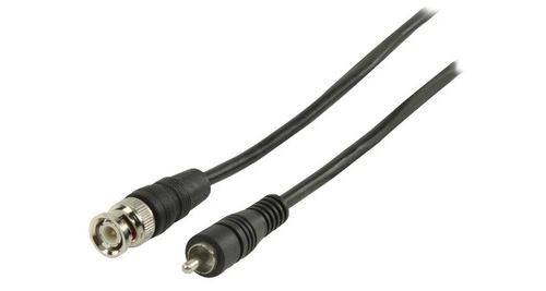 RCA - BNC cable RCA male - BNC male 3.00 m noir
