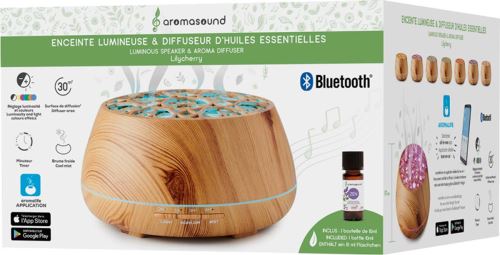 Enceinte Bluetooth - Diffuseur d'arômes Lilycherry
