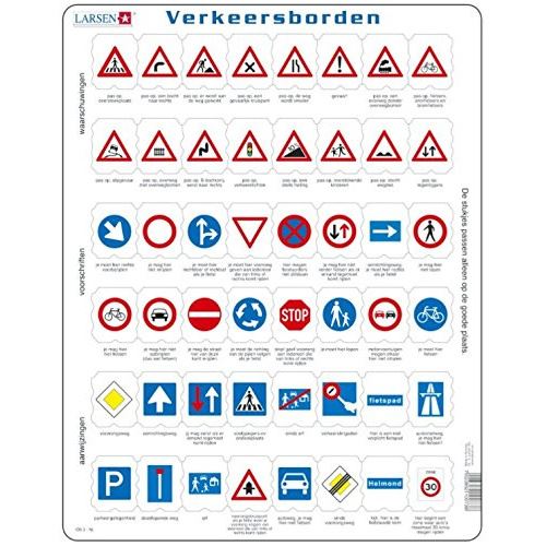 Larsen puzzle Panneaux de Maxisignalisation routière 48 pièces